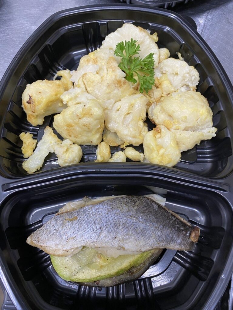 Рыба с цветной капустой
